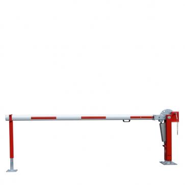 Wegesperre -Premium- mit Doppel-Hub-Gasdruckfedersystem zum Aufdübeln und fester Auflagestütze oder Pendelstütze 