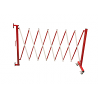 Flexibarrier -Erweiterbare Barriere- Wandmontiert mit Laufrollen (3.6m)