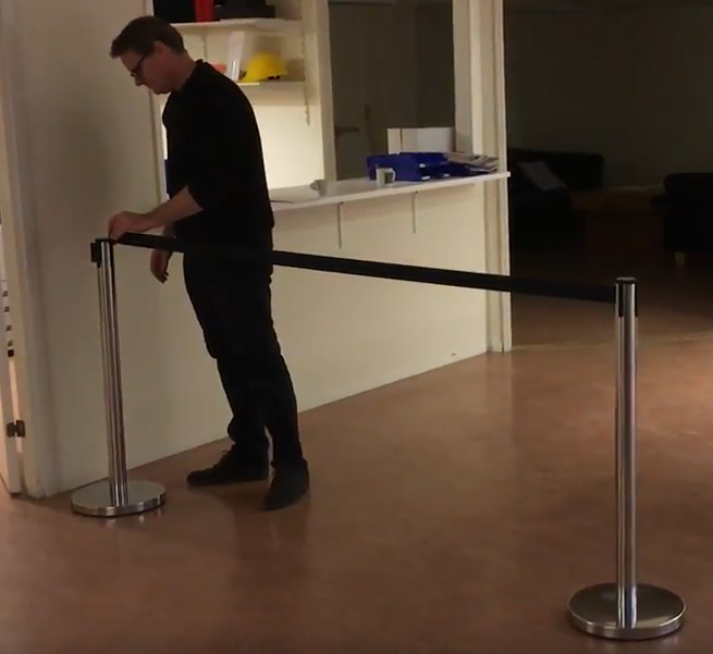 Flexibarrier Belt Stanchion -Basic 300-